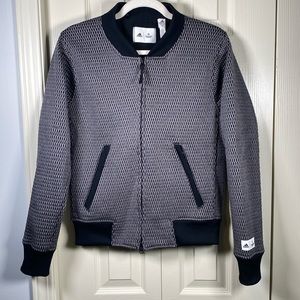 REIGNING CHAMP & ADIDAS Bomber Full Zip GREY Jacket Size XS